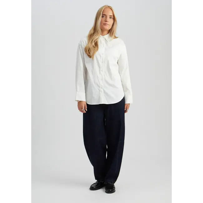 Minus VICKY OVERSIZED SHIRT CLOUD DANCER