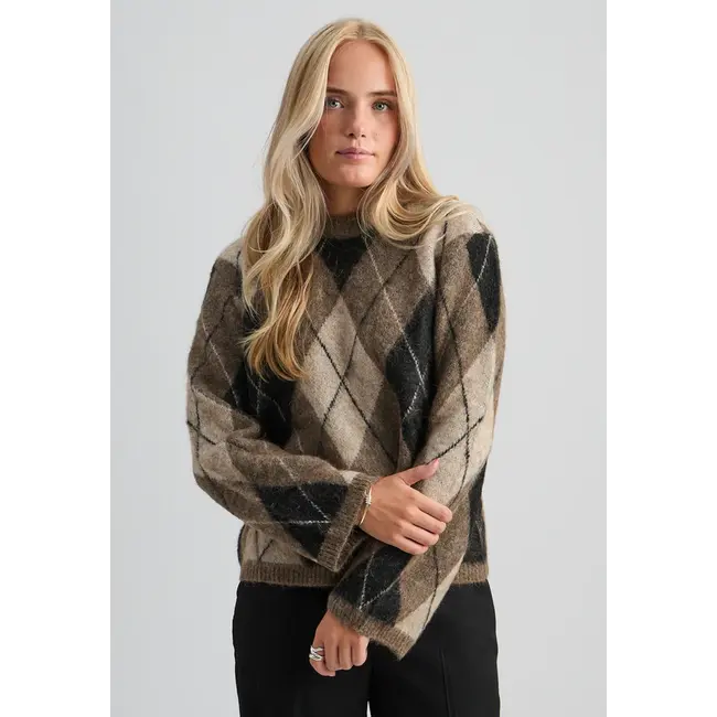 Minus INARA RWS KNIT PULLOVER SAND GREY