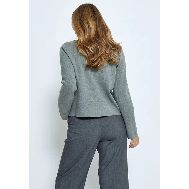 Minus LUPI HIGH NECK KNIT GUNMETAL MELANGE