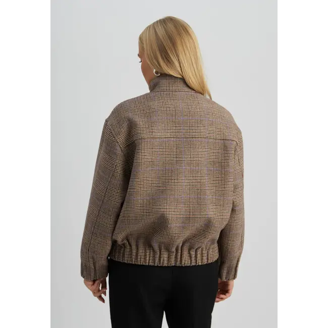 Minus SOLAY JACKET TIRAMISU CHECKED