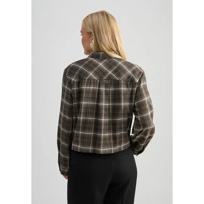 Minus REGINE SHIRT TIRAMISU CHECKED