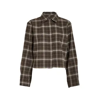Minus REGINE SHIRT TIRAMISU CHECKED