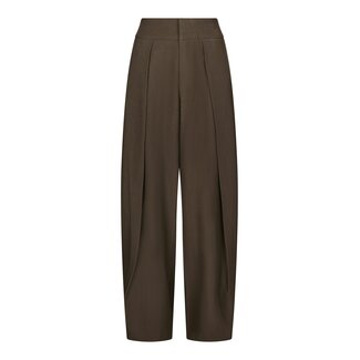 Neo Noir LUCILLE STRUCTURE PANTS DARK BROWN