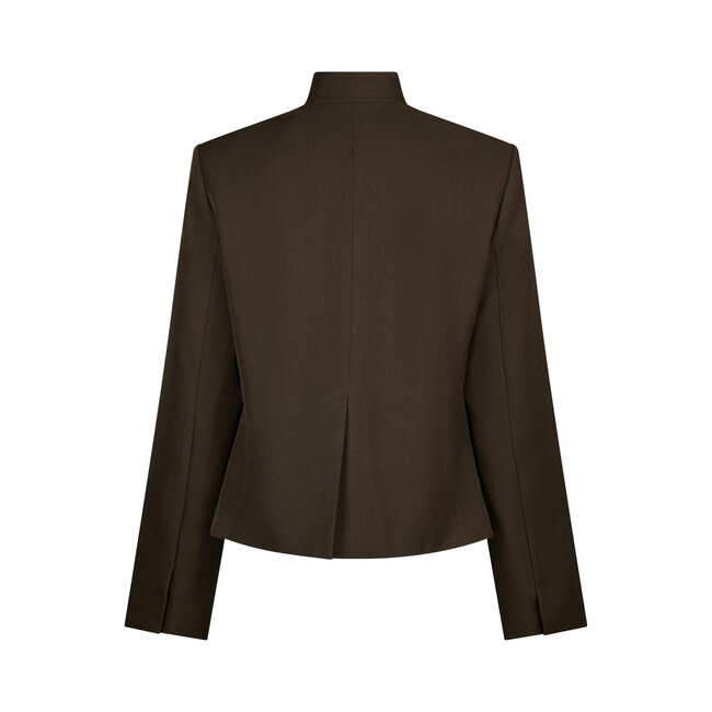 Neo Noir TIRIA STRUCTURE BLAZER DARK BROWN