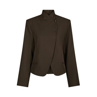Neo Noir TIRIA STRUCTURE BLAZER DARK BROWN