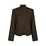 Neo Noir TIRIA STRUCTURE BLAZER DARK BROWN