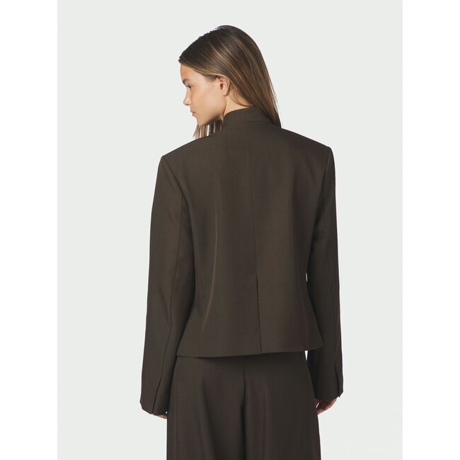 Neo Noir TIRIA STRUCTURE BLAZER DARK BROWN