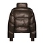 Neo Noir RHEA SHINY PUFFER JACKET CHOCOLATE BROWN