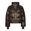 Neo Noir RHEA SHINY PUFFER JACKET CHOCOLATE BROWN