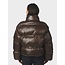 Neo Noir RHEA SHINY PUFFER JACKET CHOCOLATE BROWN