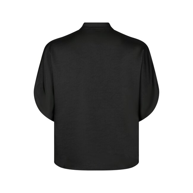 Neo Noir ANELLE HEAVY SATEEN BLOUSE BLACK