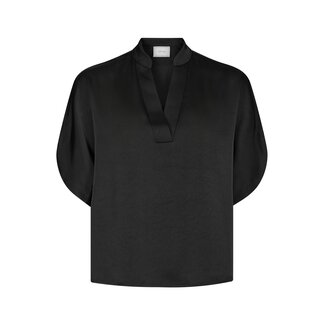 Neo Noir ANELLE HEAVY SATEEN BLOUSE BLACK