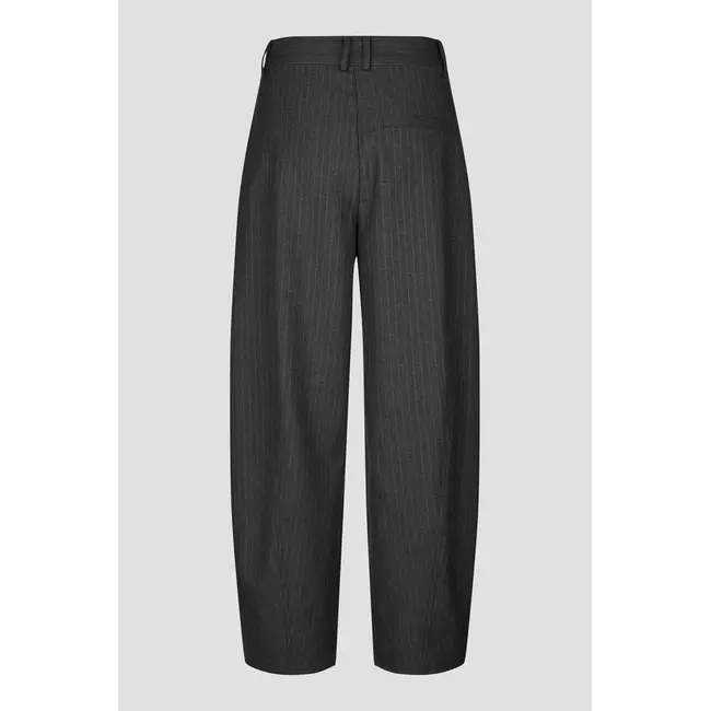 Second Female VIENNE  BARREL TROUSERS DARK GREY MELANGE