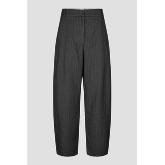 Second Female VIENNE  BARREL TROUSERS DARK GREY MELANGE