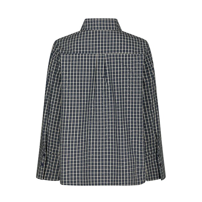 Neo Noir DREW CHECK BEDAZ SHIRT DARK BLUE