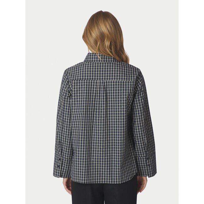 Neo Noir DREW CHECK BEDAZ SHIRT DARK BLUE