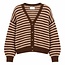 DES PETITS HAUTS ALVARO COGNAC CHINE/BLUSH GILET