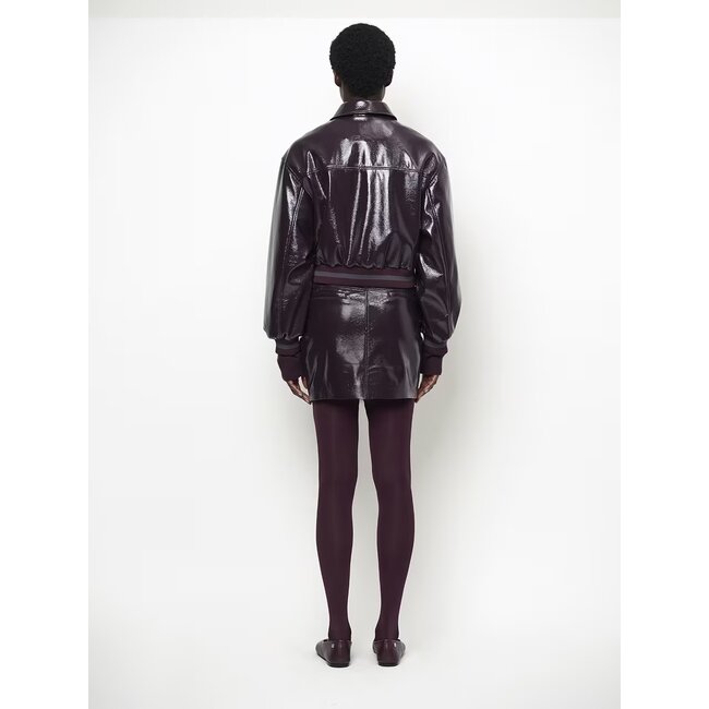Dante 6 DALYN FAUX LEATHER BOMBER BORDEAUXROOD