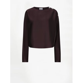 Dante 6 LEIVA SATIN TOP BORDEAUXROOD