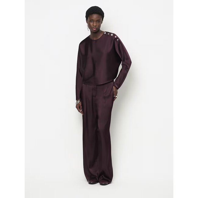 Dante 6 LEIVA SATIN TOP BORDEAUXROOD
