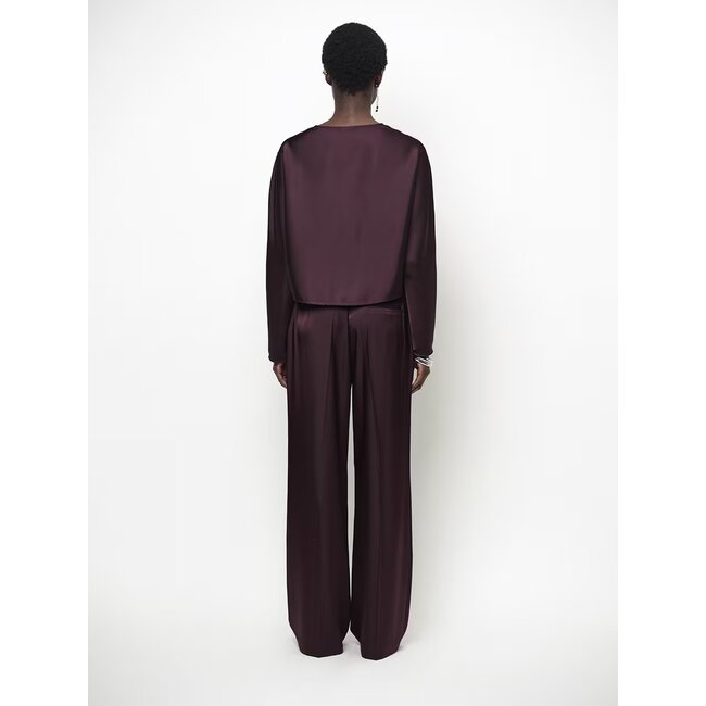 Dante 6 LEIVA SATIN TOP BORDEAUXROOD