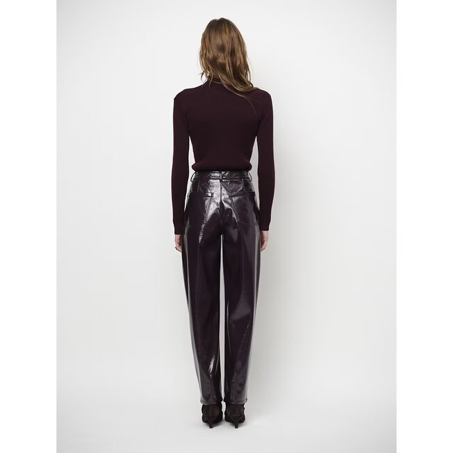 Dante 6 SCENE FAUX LEATHER PANTS BORDEAUXROOD