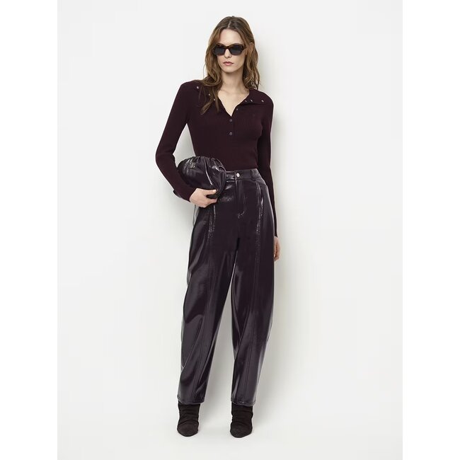 Dante 6 SCENE FAUX LEATHER PANTS BORDEAUXROOD