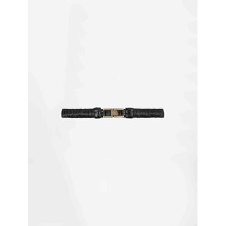 Dante 6 LOGO CRACKLE BELT BORDEAUXROOD
