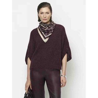 Dante 6 MAHANI CAPE SWEATER BORDEAUXROOD