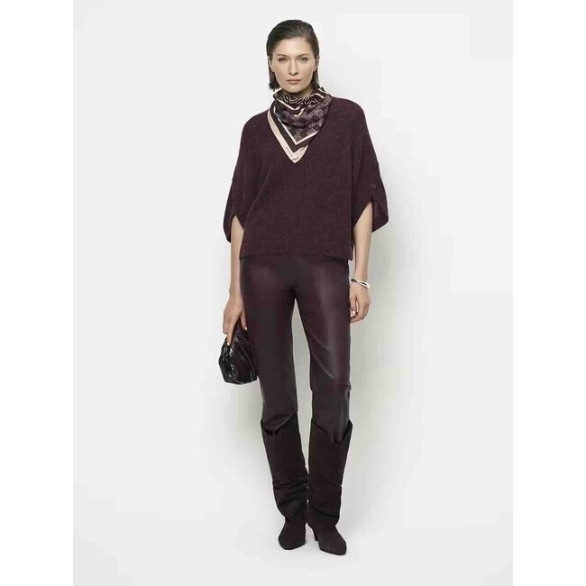 Dante 6 MAHANI CAPE SWEATER BORDEAUXROOD