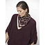 Dante 6 MONOGRAM PRINTED SCARF BORDEAUXROOD