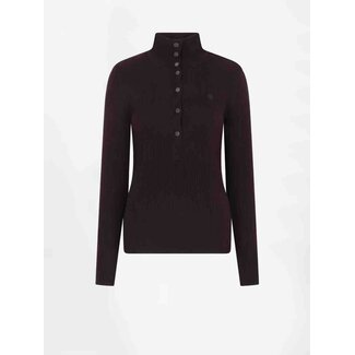 Dante 6 LISAI POLO SWEATER BORDEAUXROOD