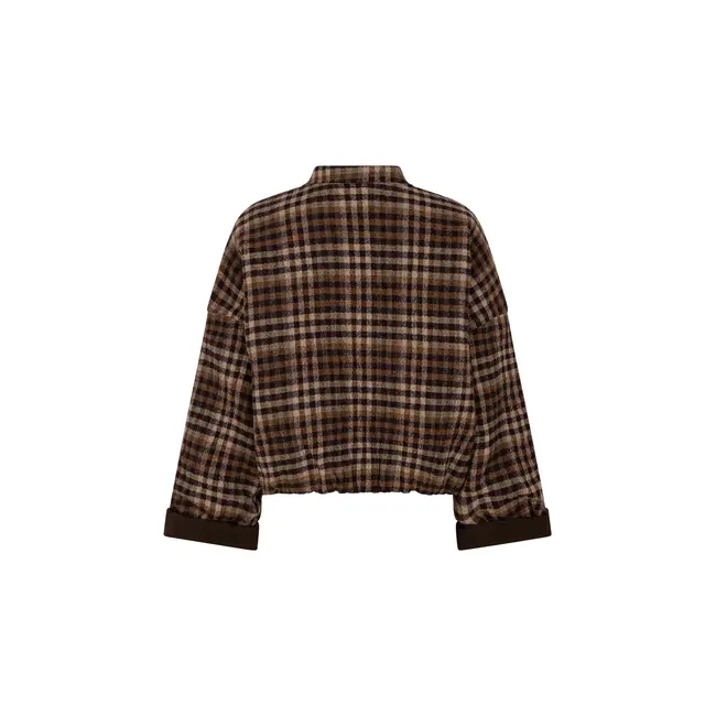 Ruby Tuesday CIDORE BOMBER JACKET BROWN CHECK