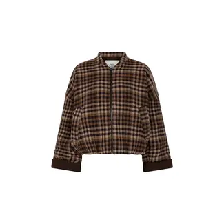Ruby Tuesday CIDORE BOMBER JACKET BROWN CHECK