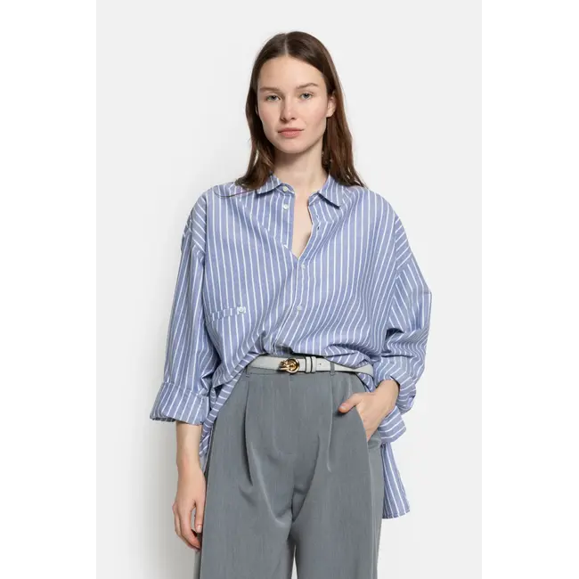 Ame antwerp ONLY BLUE STRIPED OXFORD SHIRT