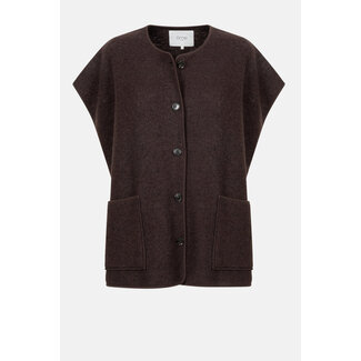Ame antwerp INES BROWN SLEEVELESS WOOLY