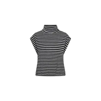 Ruby Tuesday CIBBIE SLEEVELESS COLL TOP SLATE GREY