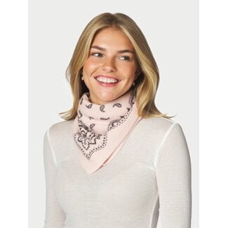 Neo Noir ADELINA PAISLEY KNIT SCARF POWDER