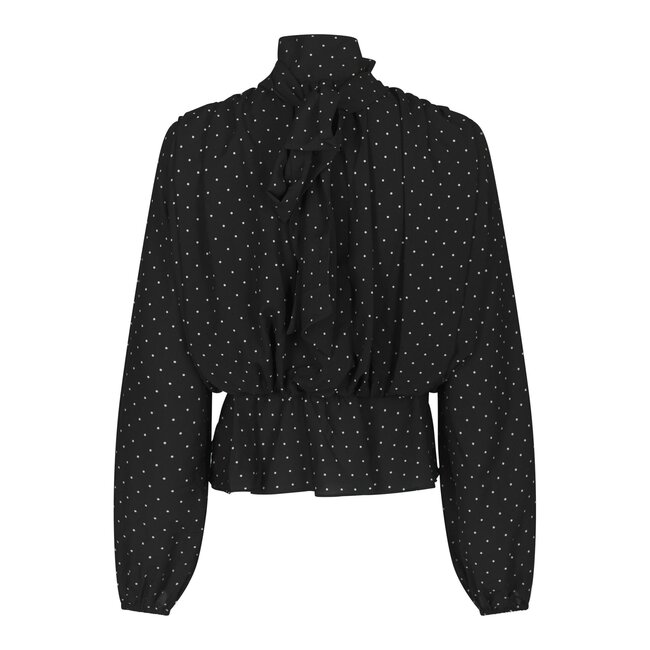 Neo Noir ETTALIE DOT BLOUSE BLACK
