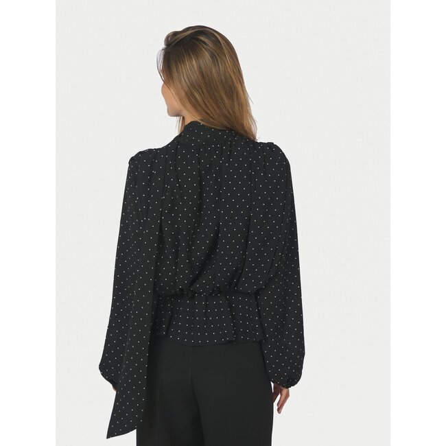 Neo Noir ETTALIE DOT BLOUSE BLACK