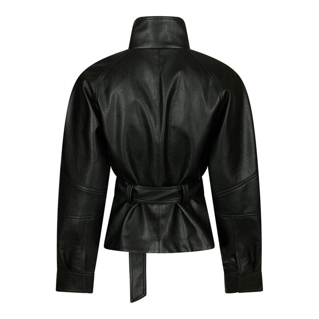 Neo Noir JACLYN FAUX LEATHER JACKET BLACK