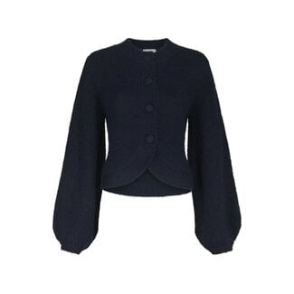Neo Noir GIO FLUFFY KNIT CARDIGAN NAVY
