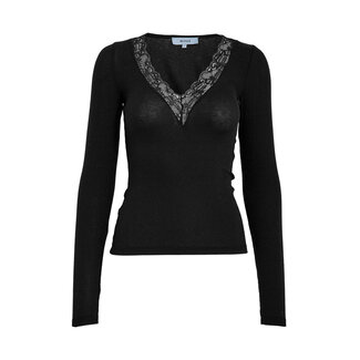 Minus MILLI LONG SLEEVE T-SHIRT BLACK