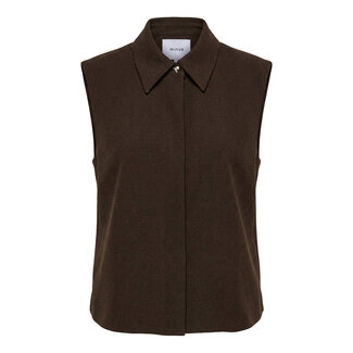 Minus LISA VEST BRACKEN BROWN