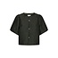Neo Noir AISA BROCADE BLOUSE DARK GREEN