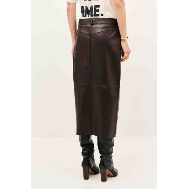 Ba&sh SOLENE JUPE AUBERGINE