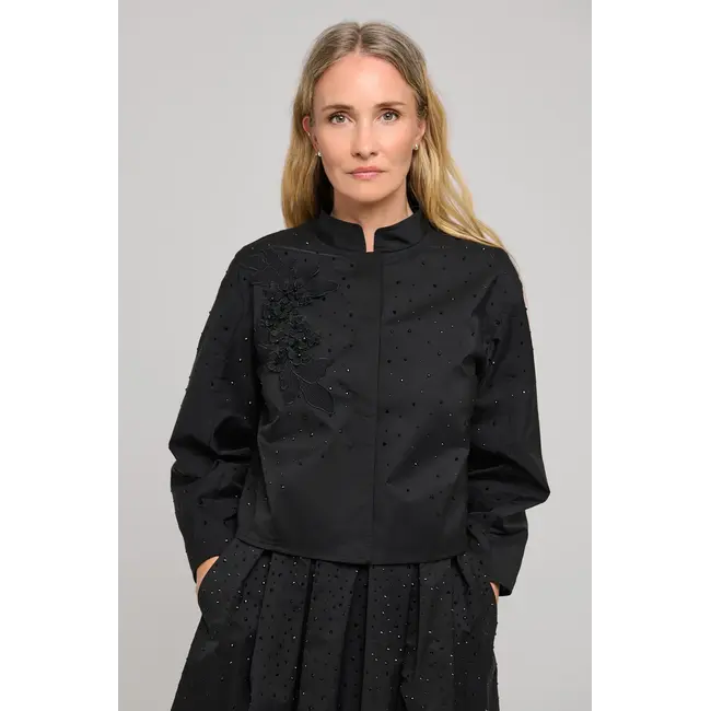 Dea Kudibal SAFA NS BLACK TAFFETA EMB