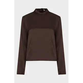Amaya Amsterdam MILAN BLOUSE BROWN