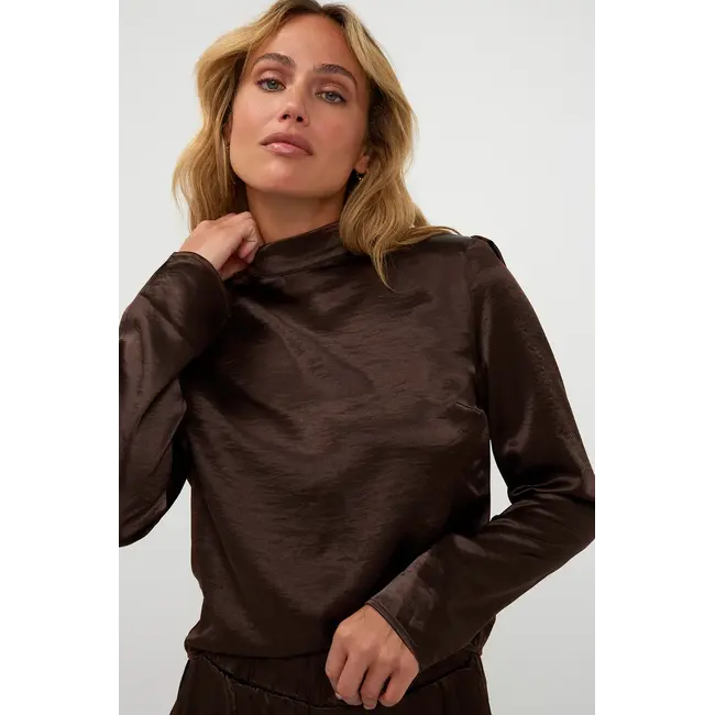 Amaya Amsterdam MILAN BLOUSE BROWN
