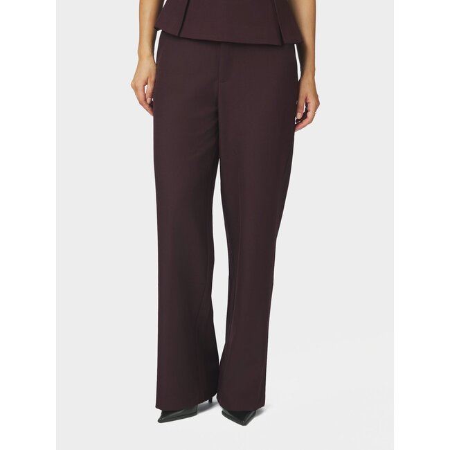 Neo Noir EMMETT STRUCTURE PANTS CHOCOLATE PLUM
